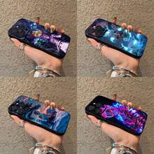 D-Demon Akaza S-Slayer Phone Case Cover Compatible With  17,16,15,14,13,12,Pro,Max,Plus,E,SE4,Air,Mini Black Soft Box, Cover Compatible With  17 Case,  17 Pro Case,  17 Pro Max Case