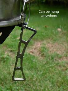 1pc Stainless Steel Heat-Resistant Foldable Steaming Rack - Household Kitchen Steaming Rack - Detachable Lightweight And Portable Cross-Shaped Insulation Steaming Rack - Easy To Clean - Outdoor Cooking Tool - Durable Kitchenware - Compact And Space-Saving - Can Be Hung Anywhere - Suitable For Outdoor Camping, Picnics, And Barbecues