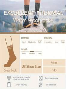 5 Pares de Meias Térmicas Unissex, Clima Extremamente Frio, -40°C/-40°F, Meias de Inverno Blend Pesado, Abertura Elástica para Fácil Uso, Adequado para Casa, Caminhada, Acampamento, Uso Diário de Inverno, Preto, Meias de Inverno, Atividades ao Ar Livre, Design Minimalista, Estrutura Durável, Entusiastas ao Ar Livre, Essencial para Acampamento, Design Clássico, Tecido Respirável, Ótimo Presente de Natal e Ano Novo, Meias Aconchegantes