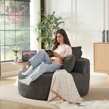 Grau + Chenille + 1 Sitz