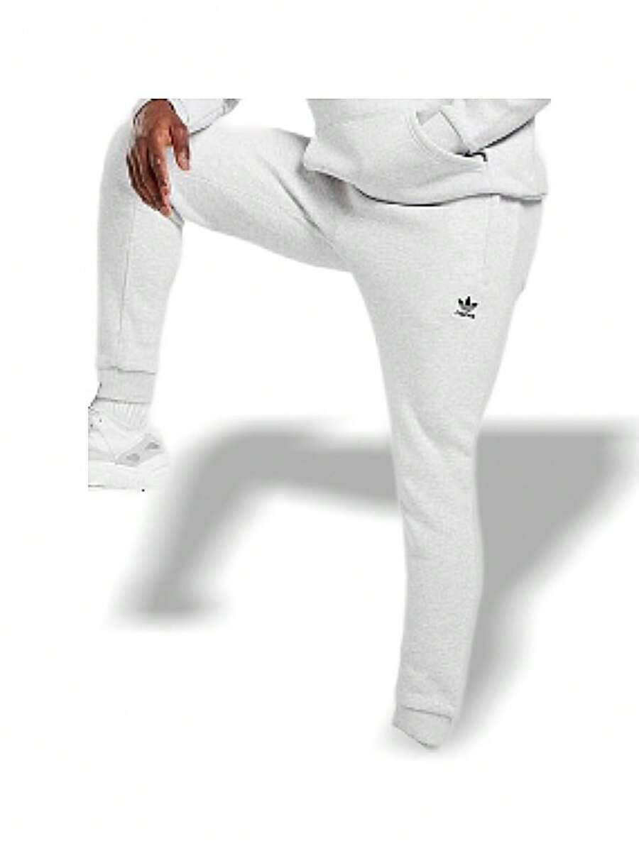 Adidas 男士户外运动裤 透气舒适 轻盈弹力 标志 多功能弹性腰带 日常通勤 外出旅行 街头风 灰色 HS1007 - 白色 - 查看 1