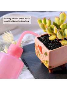 1pc 250ml Eyelash Cleaning Tool, Curved Neck Leak-Proof Watering Can For Succulents