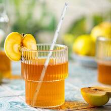 عبوة من 25/100 قش ورقي بسلسلة فضية، متوفر بأنماط مخططة/بشكل قلب، بقياس 6مم/0.23بوصة * 197مم/7.75بوصة، مناسب لمناسبات متنوعة مثل التجمعات العائلية والفعاليات والحفلات والأعراس واحتفالات الأعياد وغيرها. قش ورقي قابل للتخلص منه مفضل للمشروبات مثل الحليب والقهوة والعصير والكولا ومياه جوز الهند وغيرها، حفلة عيد الحب، ديكور المنزل، هدايا المنزل - فضي - مشاهدة 8