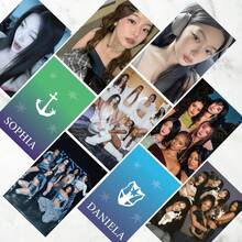 55pcs KATSEYE LOMO Photo Cards Set | 92pcs/55pcs Gabriela, Lana, Sophia, Manon, Yoonchae, Mei LOMO Card Stickers | K-Pop Fan Collection & Diary Decoration | <Gnarly> Double-Sided Holographic Card Gift Box, Fan Support Card | Student Birthday Gift Box, Postcard New Greeting Card - Small Card - View 5