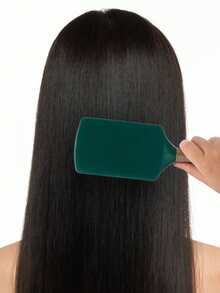 1/3pcs Anti-Static Massage Hair Brush, Olive Green, Suitable For Wet & Dry Hair, Curling & Straightening - Dark Green - View 2