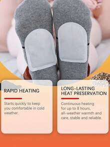 20 piezas/Caja Parches Calentadores de Pies, Calentamiento Corporal y de Pies para Invierno, Calentamiento Rápido, Duración Prolongada, Portátil, Pegatinas Autocalentables Desechables - Multicolor - Ver 3