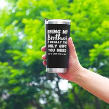 .Com| Breezy Valley Brother Gifts, Christmas Gifts For Brother From Sister, Best Funny Birthday Gift Ideas For Older Little Brothers Adult, Brothers Tumbler Coffee Cup From Sister Sibling Cousin: Tumblers & Water Glasses - 兄弟營養成分錶 - 查看 4