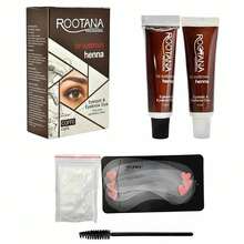 Kit Rootana Profesional – Henna Natural para Diseño de Cejas y Realce de Pestañas - Café integral - Ver 2