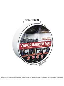 1pc PVC Moisture Proof Sealing Tape, Waterproof, Insulation, Darkroom Sealing, Durable Sealing - White - View 8