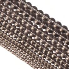 1pc Brown Round Glass Beads, Assorted Sizes 4/6/8/10/12mm, Fashion Casual Retro Autumn/Winter, Jewelry Making DIY Craft Supplies, Suitable For Holiday Decoration, Bracelets, Necklaces, Accessories, Keychains, Pendants - Brown - View 5