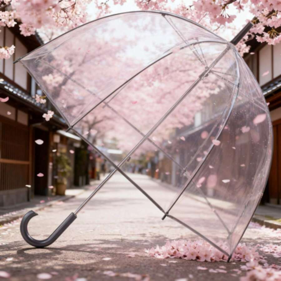 Totes Bubble Rain Umbrella - Clear - View 1