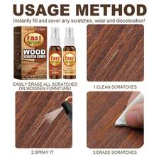Ultimate Wood Floor Cleaner & Polish - Powerful Stain & Grime Remover For Tiles, Laminate, Vinyl, 60ml Solution - Adds Brilliant Shine, Streak-Free,Gifts For Men And Women Suitable For Valentine's Day, New Year's Day, Birthdays, Weddings, And Parties,Kitchen,Bathroom,Home,Room,Quick Ship Items,Free Shipping - 棕色 - 查看 4