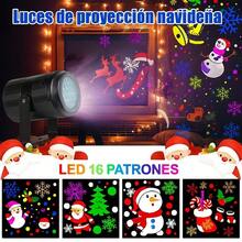 Proyector de Luces Navideñas LED con Múltiples Patrones Intercambiables. Lámpara Decorativa Exterior e Interior para Fiestas y Navidad. - Negro - Ver 1