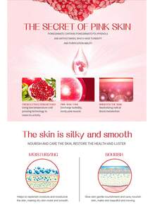 6片装水果面膜套装 – 石榴面膜、蓝莓黄瓜面膜，亮肤保湿护肤面膜，秋冬季节/圣诞节礼物，适合女性 - 彩色 - 查看 4