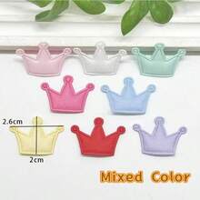 20/50 Pcs Multicolor Fabric Star/Heart /Cross/Angel Wing/Crown/Musical Note Patches, Suitable For Sewing Projects,DIY Crafts, Clothes, Hat Headdress, Bags, Jackets, Dresses ,Christmas And Party Decoration, Hair Clip Accessories And Handicrafts, Best For Christmas - Multicolor - View 17