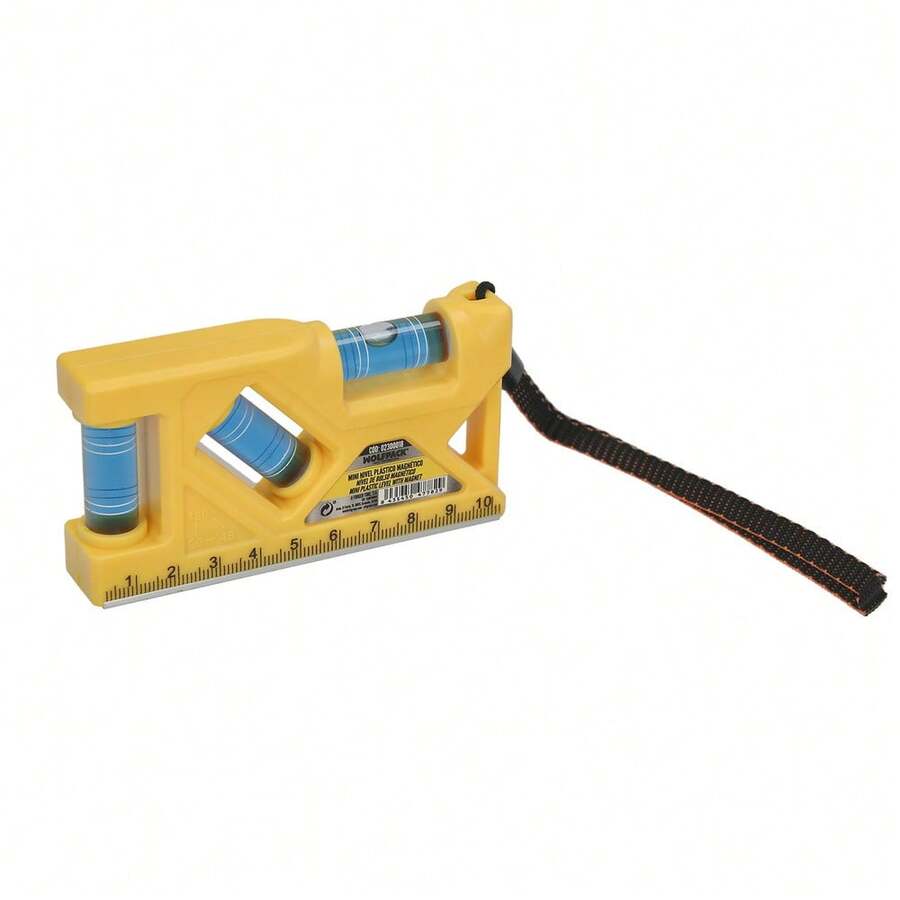 WOLFPACK PROFESSIONAL LINE Mini Magnetic Plastic Level - Yellow - View 1
