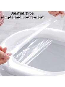 1/5/10pcs Thick Waterproof Toilet Seat Covers, Portable Bathroom Toilet Seat Cushion For Travel/Camping, PE Material Toilet Seat Pad, All-Season Toilet Cover, Waterproof Zipper Toilet Seat Pad - Multicolor - View 8