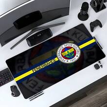 1 件费内巴切足球俱乐部官方鼠标垫 - 游戏和办公桌垫，带有赞助商标志（成立于 1907 年），采用绿/红/黄球队配色 - 高密度聚酯纤维表面，橡胶底座，适用于电脑、笔记本电脑和工作空间 - 是送给球员和球迷的理想足球迷礼物 - 长方形设计，醒目的品牌标识和耐用的聚酯纤维确保鼠标移动顺畅，是工作场所装饰的完美之选 - 彩色 - 查看 5