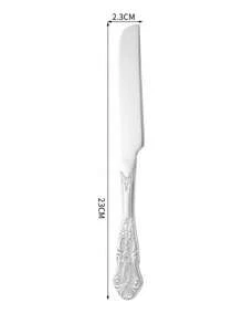 2/3/4 Pieces Set Stainless Steel Cake Cutlery Set With Floral Handle, Professional Cake Cutting Tool, Wedding Gift - Multicolor - View 14