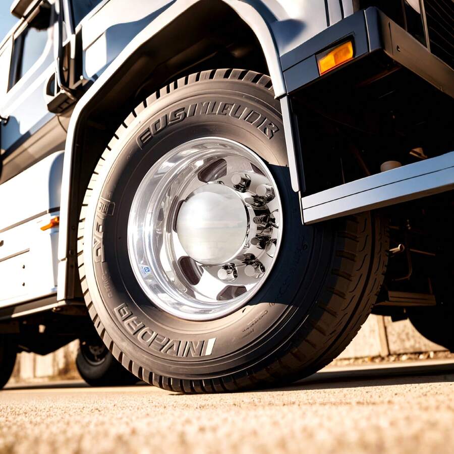 Rear Axle Wheel Covers, Dome Axle Cover For Semi Truck, ABS Electroplate Rust-Resistant Lug Nut Covers, Universal Fit, Installation Tool Included, Complete Axle Cover Combo Kit - 13.94x8.66 inch - 查看 1