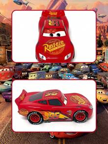 Disney Toys, Disney Pixar Cars, Large Friction Powered Cars. Interesting Plastic Baby Friction Powered Car Toy Gifts. Birthday Gifts And Children's Birthday Gifts. - Multicolor - View 7