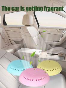 6pcs Lasting Fragrance Air Freshener (With Box), Rose Flavor, Ocean Flavor, Lemon Flavor, Household, Car, Wardrobe, Deodorant, Car Air Freshener, Solid Air Freshener, Non-Perforated Solid Aromatherapy Patch, Wardrobe Deodorant