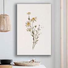 Framed  Wildflower Wall Canvas Art, Wildflower  Wall Art, Wild Flower   Botanical  Print, Farmhouse Home Decor Christmas Wall Art - Đóng khung - Xem 2