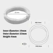 Arandela de fieltro de repuesto para los molinillos de máquinas de espresso Breville - Blanco - Ver 4