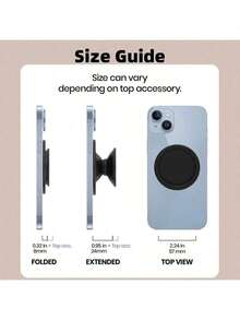 Magnetic Phone Grip Compatible With Collapsible Mobile Phone Stand Holder Smartphone Tablet Cell Phone Accessory - Compatible With, Android Phone, Birthday, Family, Friends Phone Holder Phone Accessories - Quả cam - Xem 4