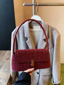 2025 New Arrival Leopard Print Underarm Bag For Women, Lightweight Luxury Niche Design Shoulder Bag With High-End Vibe, Autumn/Winter