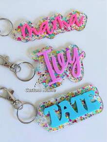 1pc Customized Backpack Tag With Cute Bow | Name Tag | School Label | Lunch Bag Tag | Women Backpack Label | Kids Keychain | Diaper Bag Tag