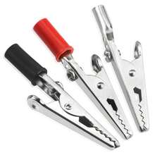 WMYCONGCONG 22 PCS Metal Alligator Clips Electrical  Clamps With Plastic Hands Red Black Kit - Redblack - View 1