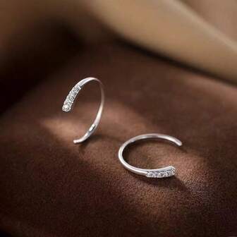 1pc Simple Hoop Earrings, Lightweight Ear Piercing Earrings, 2024 Nedy Luxury NichElegantnt Earrings