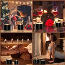 Bộ lọ đựng nến đen 47 món, lọ đựng nến mờ 4 oz có nắp, thích hợp để làm nến, trang trí nhà cửa, đồ thủ công DIY và đựng đồ nhỏ, bao gồm 6 lọ đựng nến rỗng, 6 giá đỡ bấc, 15 bấc nến và 20 miếng dán. - màu đen - Xem 8