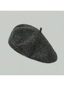 1 pieza Boina de lana retro unisex, esencial para la temporada de otoño/invierno - Multicolor - Ver 7