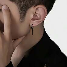 2/4 khuyên tai vuông dài chống dị ứng Punk, khuyên tai thép không gỉ cá nhân hóa, phù hợp đeo hàng ngày và mọi dịp. Món quà lý tưởng cho bạn bè và gia đình, phù hợp cho cả nam và nữ. - Hoa tai - Xem 5