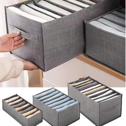 Hộp đựng đồ bằng vải dày có thể gấp gọn - Hộp đựng đồ hình chữ nhật đa năng, phù hợp cho gia đình, ký túc xá hoặc tủ quần áo | Giải pháp lưu trữ quần áo bền chắc dưới gầm giường, có thể đựng quần áo và quần dài, hộp đựng đồ dưới gầm giường, bảo vệ quần áo, hộp đựng quần áo có thể gấp gọn, hộp đựng đồ có nắp đậy ngăn kéo, nắp bảo vệ dày, lưu trữ trong tủ quần áo, lưu trữ quần.