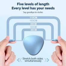 三合一可伸缩多功能充电线，小巧便携，兼容 14/13/12/11，3 个通用端口，兼容 Vivo/OPPO/Lightning 等主流品牌，耐用线缆 - 彩色 - 查看 9