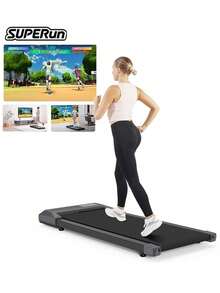 15.35*39.37inches Running Belt Under Desk Treadmill 350lbs Portable Treadmills For Home/Office Walkingpad App/Remote Control LCD Screen Data Tracking - 查看 2