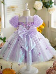 Young Girls Partywear - Purple - View 5