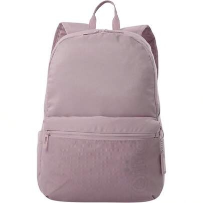 Mochila Mediana Porta Lap 13" – Con Bolsillo para Botella – 13L – Diseño Ergonómico y Organizador Interno, Rosa Claro