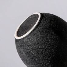 4 piezas de jarrones cerámicos de 6 pulgadas, jarrones pequeños de cerámica esmerilada a granel para centro de mesa de boda, decoración, juncos, decoración moderna bohemia para el hogar y fiestas, regalos DIY