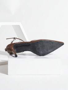 Women's Minimalist Pointed Toe Criss-Cross Strap Stiletto High Heel Sandals, Fashionable Sexy Nude Color High Heel Pumps, Suitable For Summer Outdoor, Party, Wedding, Anniversary, Valentine's Day