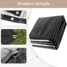 Heavy Duty Tarp 7x9 FT Waterproof PE With UV Protection, Tear Resistance, Reinforced Edges, And Rust Resistant Rivets, Suitable For Multi-Purpose Tarpaulins Such As Roofs, Camping, Courtyards, Swimming Pools, Boats, Cars, Etc Toldos Exterior