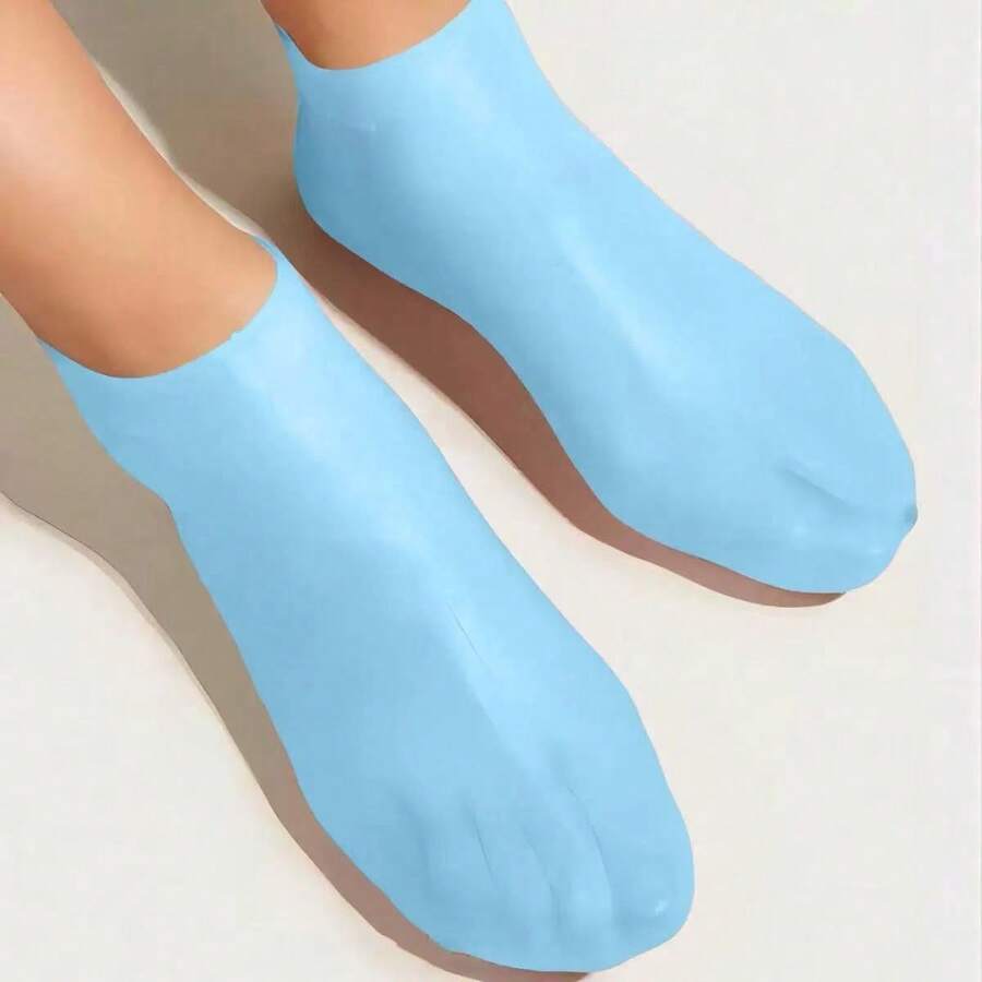 1pc Silicone Moisturizing & Soothing Sock, Reusable Aloe Vera Sock, Overnight SPA Sock, Anti-Slip Gel Heel Socks Suitable For Dry Skin & Rough Feet Of Men And Women, Home Foot Care (Buy 2 For This Item) - Multicolor - View 1