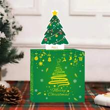Christmas Money Box For Cash Present Pull Christmas Tree Design Money Christmas Box - Army Green - View 5