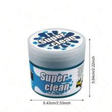 1瓶160克多用途软凝胶清洁剂，适用于汽车空调出风口、电脑、笔记本电脑、相机 - 除尘、缝隙清洁、内饰清洁 - 藍色 - 查看 6