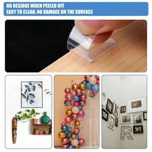 Reusable Multifunctional Double-Sided Tape (With Box), Strong Adhesion, High Resistance, Detachable, Washable Without Leaving Traces, Suitable For Home Decoration, Party Decoration, Photo Decoration, Posters, Photo Frames And Other Scenes Of Pasting And Fixing Wall Stickers Room Decor Wall Decor Wall Sticker Bedroom Decor Kitchen Decor