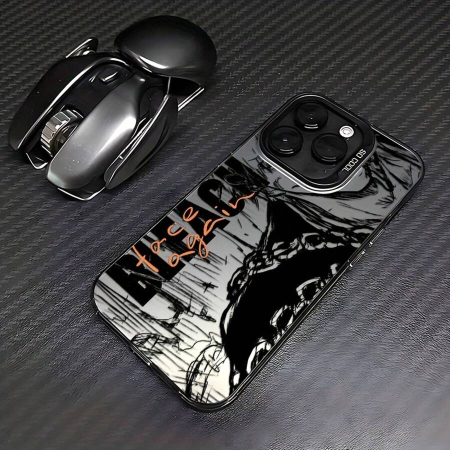 Funda para teléfono Anime B-BLEACHS juvenil compatible con 16, 15, 14, 13, 12, 11 Pro, X, XR, XS, 8, Plus, con parte trasera mate a prueba de golpes.17 17promax - Negro - Ver 1