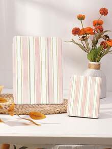 Kingsung Ốp bảo vệ máy tính bảng màu hồng tối giản với họa tiết đường thẳng, tương thích với iPad 9.7/10.2/10.5/10.9/12.9/Pro 11 (thế hệ thứ 10), Galaxy Tab S6 Lite 10.4 inch, Kindle Paperwhite thế hệ thứ 12 (2024), Kindle thế hệ thứ 11 (2022), chất liệu mềm mại, chống sốc, chân đế thông minh/chức năng tự động bật/tắt màn hình. - Nhiều màu - Xem 9